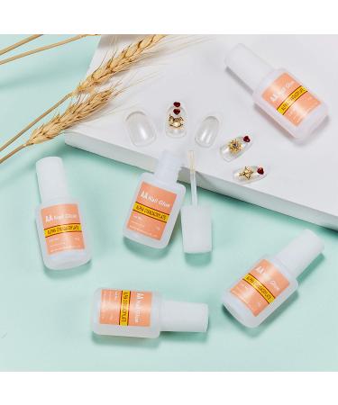 Hicarer Adhesive False Nail Glue - Quick Brush-On Nail Glue for Nail Make Up (5 Packs) - Buy Online on GoSupps.com
