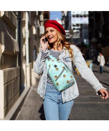 ZOMAKE Sling Bag - Water Resistant Mini Crossbody Chest Bag for Travel, Bee Blue - Buy Online on GoSupps.com