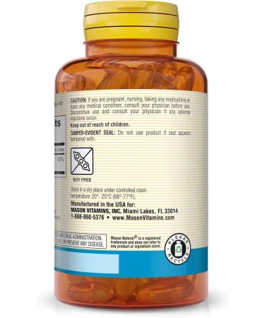 Mason Natural Magnesium Citrate 250 mg Mineral Supplement for Men and Women Fast Absorption 30-Day Supply 60 Softgels (Pack of 1) 60 Count (Pack of 1) - Buy Online on GoSupps.com