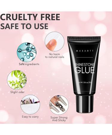 Makartt Nail Art Rhinestone Glue Gel 30g - Super Adhesive Gem and Crystal Nail Gel - Buy Online on GoSupps.com