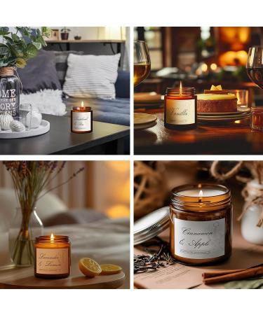 Cedarwood Scented Candles - Longlasting Aromatherapy Soy Candle Gift | Sea Salt Citrus Rose Scents | 7oz Jar for Home Relaxation & Celebrations - Buy Online on GoSupps.com