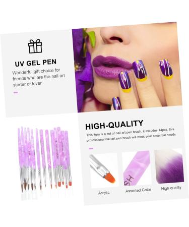 Ipetboom 1 Set Dust Brush Suit Nail Brush Nail Liner Nail Art Diy Pen Nail Drawing Brush Detailing Brush Kit Nail Design Brush Nails Gel Nail Art Pens Acrylic Rod Crystal Pen Painted - Buy Online on GoSupps.com