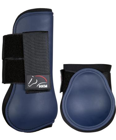 HKM gaiters and fetlock boots -Classic- set of 4 (thoroughbred dark blue) B6900 Dark blue thoroughbred