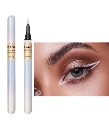 Makeup Eyeliner Liquid Fine Tip Matte Liquid Eye Liner Pens - Highly Pigmented Quick Drying Waterproof Eye Liners for Women Makeup Shows Halloween All Eye Shapes Aviere 04#