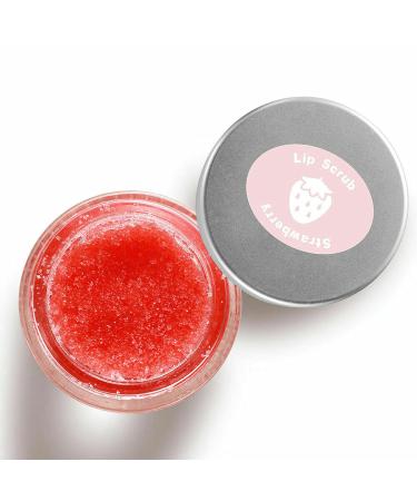Strawberry Lip Scrub & Sleep Mask | Exfoliate Moisturize & Repair Dry Lips - Best Lip Care Products Online - Buy Online on GoSupps.com
