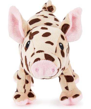 Zappi Co Spotted Pig Plush Toy - 100% Recycled Material | Eco-Friendly Stuffed Animal for Newborns | 17cm Length - Buy Online on GoSupps.com