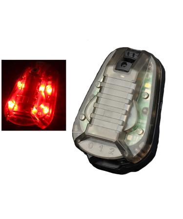 JOYASUS Tactical Helmet Light Waterproof Airsoft Helmet Green Red Strobe Light Lamp Black (Red Light)