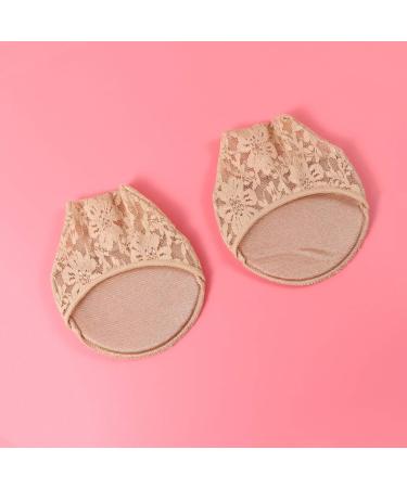 Shop HEALLILY Women's Beige Lace Non-Slip Half Socks | Breathable Seamless Toe Toppers | High Arch Support - International Shipping Available - Buy Online on GoSupps.com