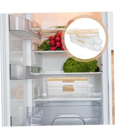 Mikikit Egg Storage Box Egg Holder Refrigerator Transparent Egg Racks The Pet Tray Drawer re-usable As Shown 32.00X13.90X10.20CM - Buy Online on GoSupps.com