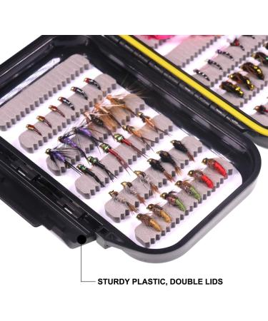 Wifreo 54 Nymph Flies Assortment BH Wet Fly for Trout Fly Fishing with Waterproof Fly Box - Buy Online on GoSupps.com