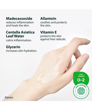 A'PIEU Madecassoside Cica Gel - Soothes Dryness, Redness & Blemishes - Centella Asiatica & Vitamin E - 3.38 fl oz - Buy Online on GoSupps.com