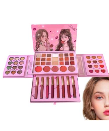 Generisch Makeup Palette 50 Colours Eyeshadow Palette Beauty Glitter Eye Makeup for Women Party Wedding Stage Daily Costume Carnival Concert Travel Cosplay