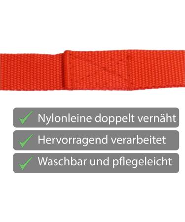 Guide for Horses - Safe Leading with Iron Chain & Nylon Handle | 2.10m Length for Stallions Dogs Ponies & Donkeys - Red - Buy Online on GoSupps.com
