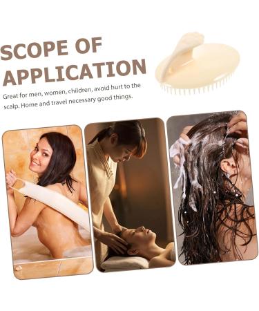 Hoement Silicone Shampoo Comb & Scalp Brush - 2 Piece Set for Deep Cleansing & Massage | Ideal for Hair Care & Curling - Buy Online on GoSupps.com