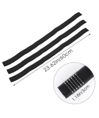 Sibba 3 Pack Wigs & Adjustable Hair Holders - Black Nylon Edges Melting Edge Scarf Secure Hairstyle Solution for All Hair Types - Buy Online on GoSupps.com