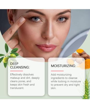 Huile nettoyante Cleansing Oil en profondeur au bl et aux herbes vertes huile demaquillant visage d maquillant doux pour tous types de peau | Hydrate et apaise | 100 ml - Buy Online on GoSupps.com