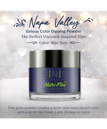 SNS Nail Dip Powder - Blue Note (Blue/Navy) | Long-Lasting & Low-Odor Dipping Powder | 1oz Gelous Color No UV Lamp Required - Buy Online on GoSupps.com