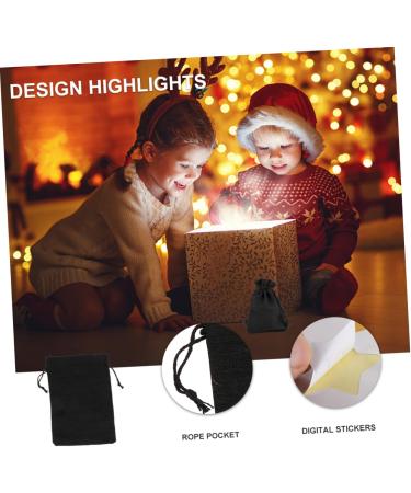 Healeved 2 Sets Candy Bag Christmas Hanging Decor Xmas Hanging Rope Christmas Candy Tote Bag Child - Buy Online on GoSupps.com