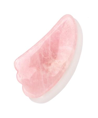 HERBIVORE Rose Quartz Teardrop Gua Sha Facial Massage Tool - Relax Facial Muscles  Reduce Puffiness & Fine Lines  Improve Appearance of Elasticity of Skin