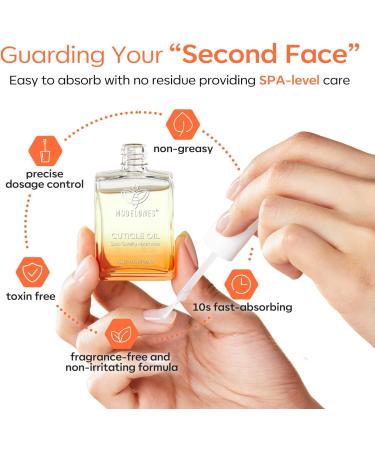 Modelones Cuticle Oil Nail oil 15 ml nail care oil for nails and cuticles with brush make your own care care for damaged cuticles contains vitamins E and A and effective Citrus - Buy Online on GoSupps.com