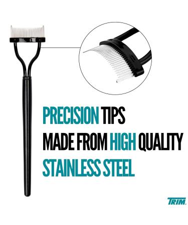 Trim Contour Lash Comb - Professional Eyelash Separator for Defined Lashes - Curved Design & Non-Slip Handle - Black - International Shipping Available - Buy Online on GoSupps.com