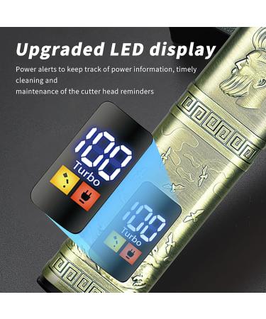 Men's Hair Clipper Professional Electric Beard Trimmer Wireless Shaver LED Screen Rechargeable Silent for Gift Men Salon - Buy Online on GoSupps.com