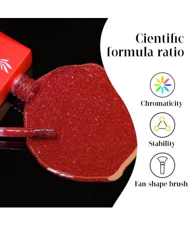 Lavender Violets 15ml Gel Nail Polish Glitter Rose Red Flash - UV LED Soak Off Manicure Pedicure - Santa XMAS Watermelon Smoothie - Buy Online on GoSupps.com