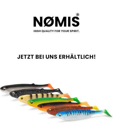 N mis Premium Rubber Fish Set | 5-Piece Fishing Bait for Pike Zander & Sea | Durably Designed Yellow/Green Kathi Koi Baits - Buy Online on GoSupps.com