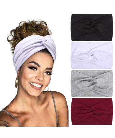Hair band women boho headbands extra wide hair bands wide headband elastic headband hair accessories for women and girls commons show - Buy Online on GoSupps.com