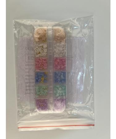 Mixed 3D Flower Nail Charms EBANKU 12 Boxes Acrylic Light Change Colorful Cherry Blossom Nail Art Rhinestones Metal Caviar Beads Flowers Nail Art Decorations Spring Nail Art Supplies for Women Girls Multicolor - Buy Online on GoSupps.com
