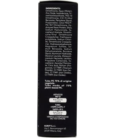  Korff Korff Neverending Ultra Matt Foundation long-lasting up to 8 hours matte effect with hyaluronic acid vitamin E cream SPF 30 30 ml - Buy Online on GoSupps.com