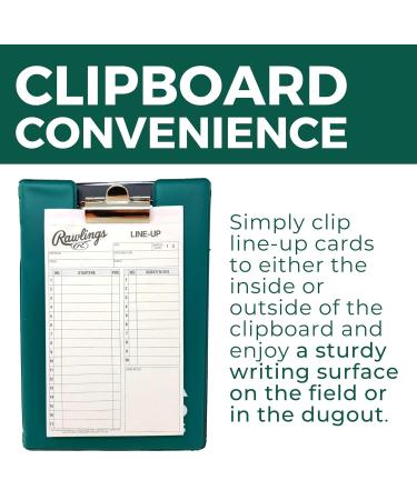 Rawlings Baseball Lineup Cards (36-Pack) Bundle with Lineup Card Holder Mechanical Pencil and Lead Refill - Great for Softball or Baseball Batting Orders Clipboard Case for Line Up Card Storage - Buy Online on GoSupps.com