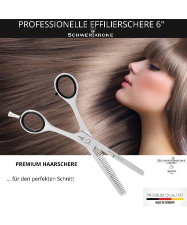 Schwertkrone Thinning Scissors - Professional Stainless Steel Hair Cutting & Hairdressing Scissors - Made in Germany - Buy Online on GoSupps.com