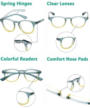 Eyekepper 5 Pack Fashion Reading Glasses for Women - +2.50 Strength Stylish & Comfortable International Shipping Available - Buy Online on GoSupps.com