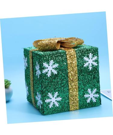 LABRIMP Mantel Decor Box Decor Mini Christmas Tree Ornament Miniature Park Bench Showcase Adornment Window Bag Green 15.00X15.00X15.00CM - Buy Online on GoSupps.com