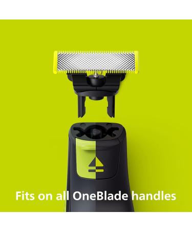 Philips OneBlade 2 Pack Stainless Steel Replacement Blades (QP220/50) - Compatible with All OneBlade Trimmers and Groomers - Buy Online on GoSupps.com
