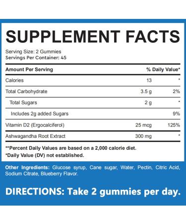 OVANKATA Potassium Magnesium Gummies with Ashwagandha & Vitamin D - Natural Energy & Stress Relief - Buy Online on GoSupps.com