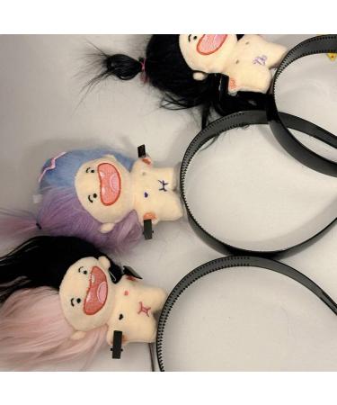 amangul Cute Stuffed Doll Shape Hairband Women Spa Wash Face Makeup Skincare Headband for Photography Halloween Hairband(Purple) - Buy Online on GoSupps.com