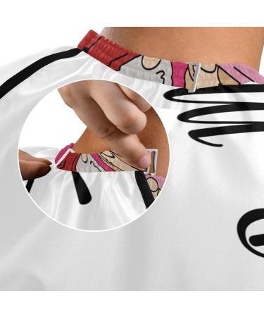Waterproof Barber Cape - Gnome Pattern & Cheetah Haircut Bib for Men & Women | Unisex Hair Cutting Cape - Buy Online on GoSupps.com