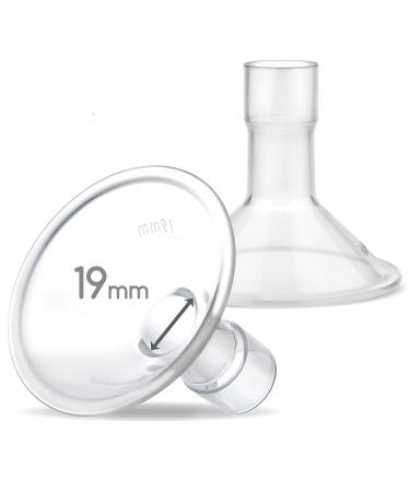 Maymom MyFit 19 mm shields small Compatible with Medela Breast Pump Personal Fit Freestyle Harmony Maxi Freestyle Flex connection Connection to Maymom wide/narrow connection 2 pcs.19mm - Buy Online on GoSupps.com