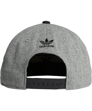 adidas Originals Men's Trefoil Chain Snapback Hat - Heather Grey/Black | One Size - Buy Online on GoSupps.com