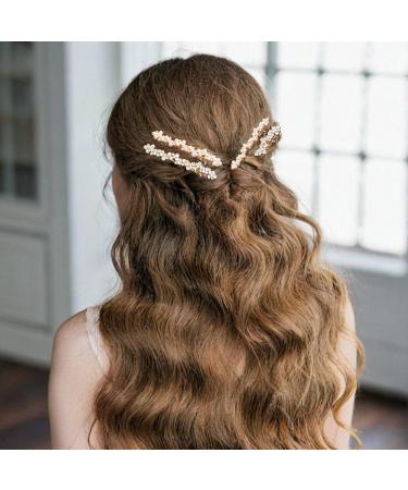 8Pcs Rhinestone Hair Clips and Pearl Hair Clips 4 Style Vintage Elegance Blinger Hair Gems Zinc Alloy Bobby Pins with Rhinestone and Pearl for Women and Girls Hair Pins - Buy Online on GoSupps.com