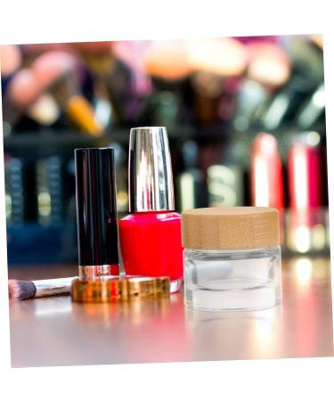 Beaupretty Bamboo Lid Cream Bottle Travel Cosmetic Containers Sugar Scrub Containers Small Jar with Lid Travel Jars Sample Jars Vial Pot Body Butters Lip Balm Frosted Glass Bottled - Buy Online on GoSupps.com
