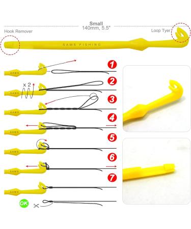 SAMSFX Fishing Line and Hook Knot Tying Tool Kit - 3 Knot Tyers & Zinger Retractor - Buy Online on GoSupps.com