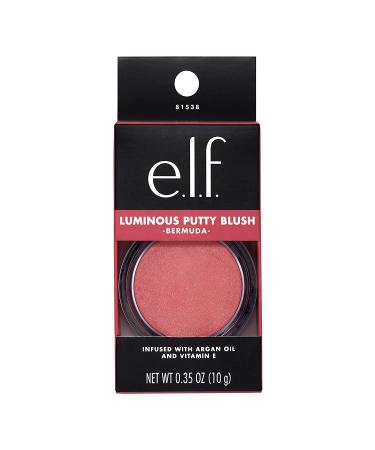 e.l.f. Luminous Putty Blush - Vegan & Cruelty-Free, Buildable with Subtle Shimmer - Bermuda - Buy Online on GoSupps.com