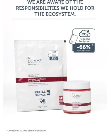 The Purest Solutions Recharge cologique - Enzyme purifiante et claircissante - Exfoliant en poudre rouge 55 g - Buy Online on GoSupps.com