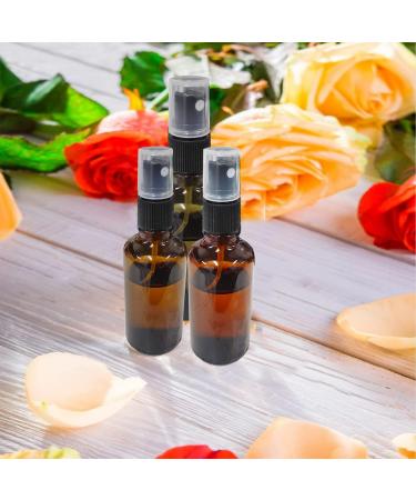 Suxnos 30ml Travel Atomizer Spray Bottle - Glass Perfume Bottles 15pcs Amber Brown Travel Size with Black Lid Portable Perfume Container - Buy Online on GoSupps.com