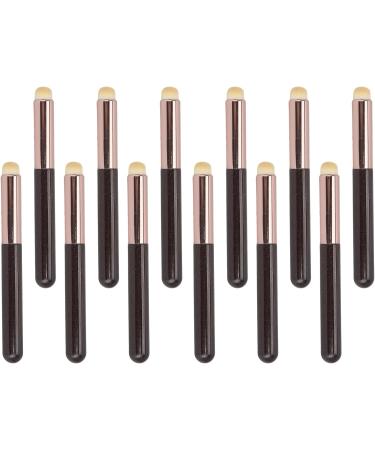 Professional Lip Brush Set 12Pcs Fiber Brush with Round Head Portable for Travel Makeup Artist Essential for Lip Makeup - Buy Online on GoSupps.com
