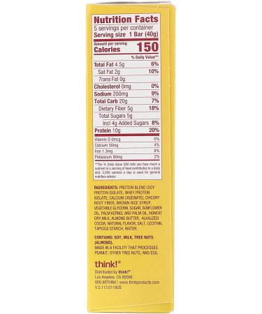 think! Protein Bars - Salted Caramel - 150 Calories - Pack of 5 - Buy Online on GoSupps.com