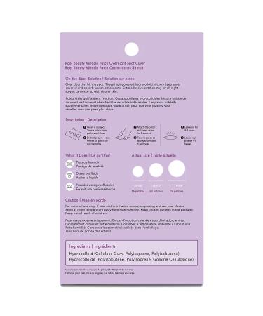 Rael Pimple Patches - Hydrocolloid Acne Spot Cover for Face - Vegan & Cruelty Free - 3 Sizes (104 Count) - Buy Online on GoSupps.com